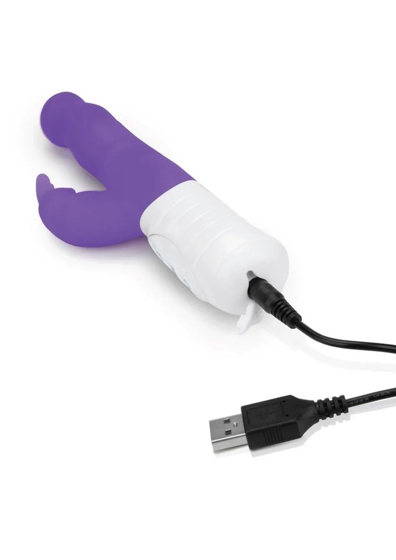 Rabbit Essentials Silicone Rechargeable Slim Shaft Rabbit Vibrator - Image 5