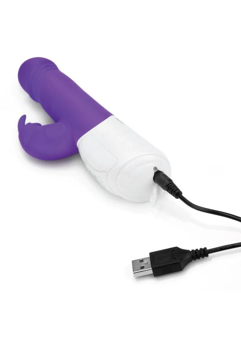 Rabbit Essentials Silicone Rechargeable Thrusting Rabbit Vibrator - Image 5