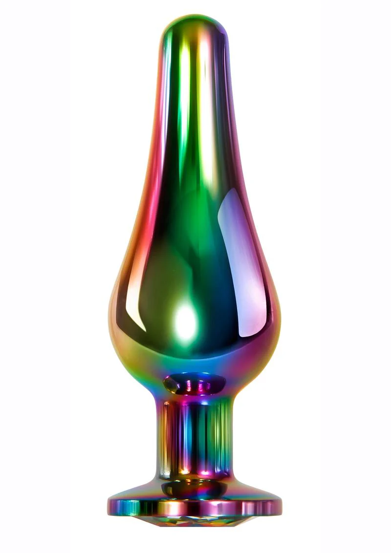 Rainbow Metal Anal Plug - Image 3