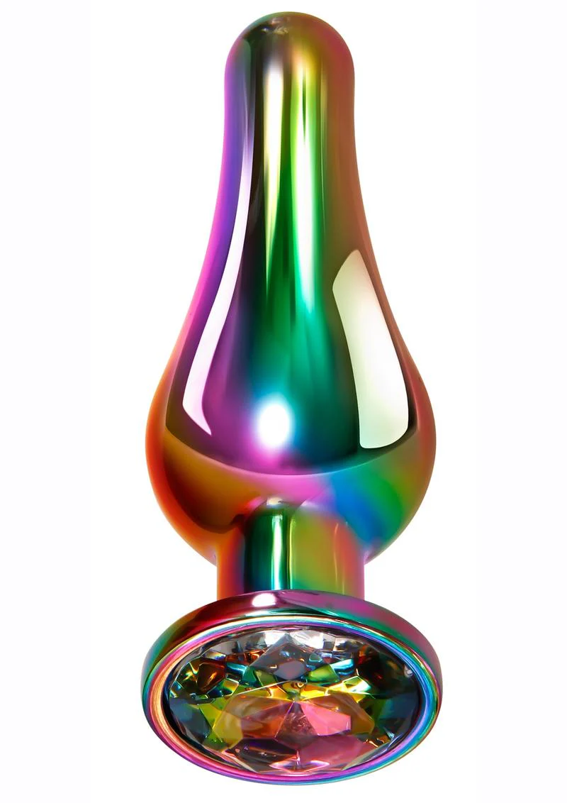 Rainbow Metal Anal Plug - Image 5