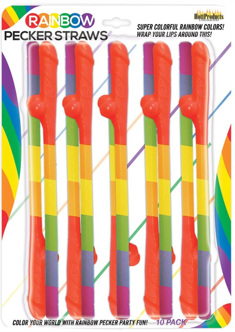 Rainbow Pecker Straws - Image 2
