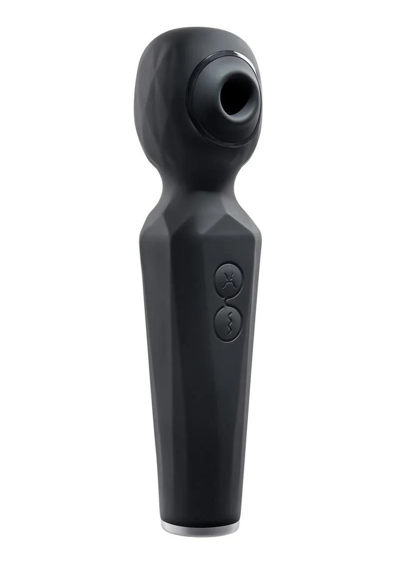 Rainbow Sucker Rechargeable Silicone Wand Vibrator - Image 3