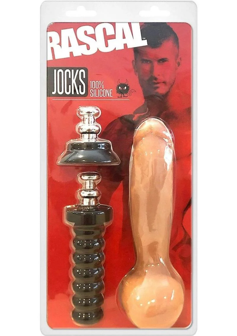 Rascal Jock Adam Silicone Cock Dildo with Silicone Handle Or Suction Cup Base - Image 2
