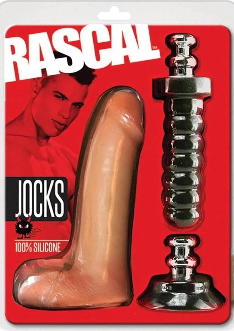 Rascal Jock Brent Silicone Cock Dildo with Silicone Handle and Suction Cup Base - Image 2