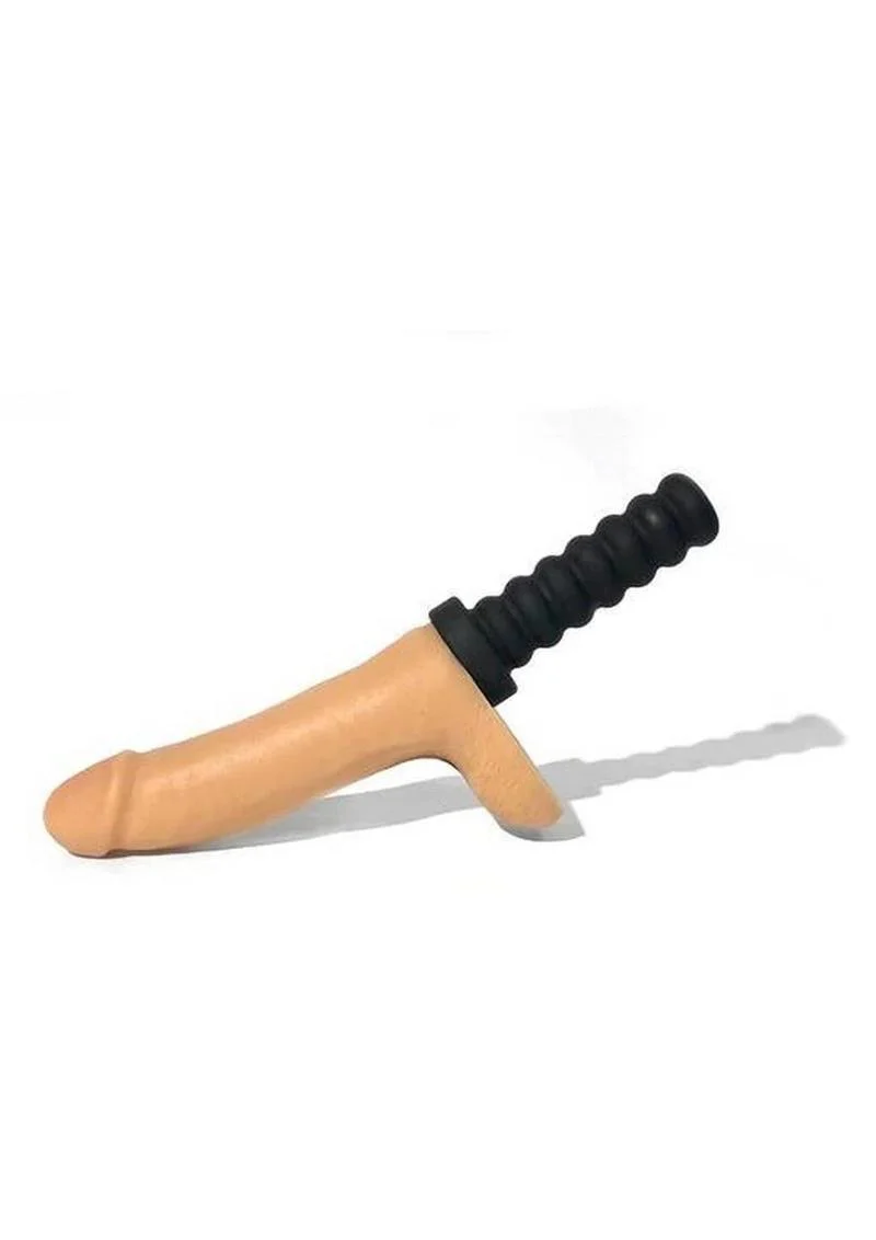 Rascal Jock Brent Silicone Cock Dildo with Silicone Handle and Suction Cup Base - Image 4