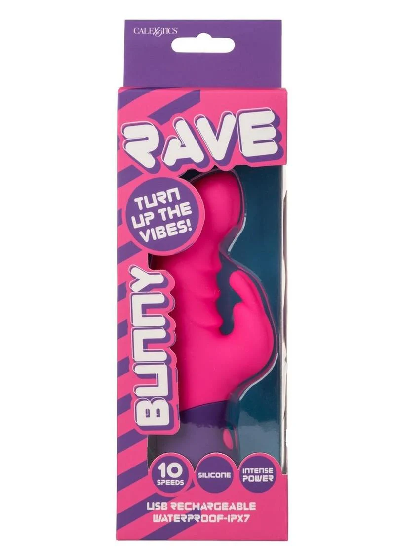 Rave Bunny Rechargeable Silicone Rabbit Vibrator - Image 2