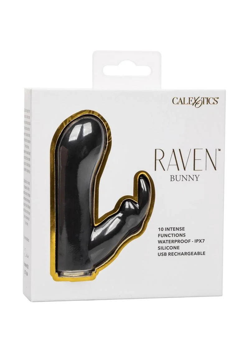 Raven Bunny Rechargeable Silicone Rabbit Vibrator - Image 2