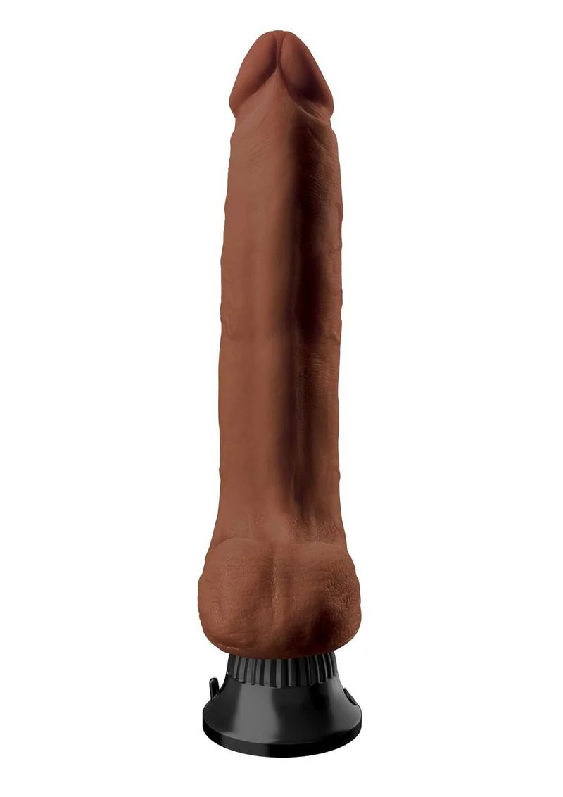 Real Feel Deluxe No. 10 Wallbanger Vibrating Dildo with Balls - Image 4