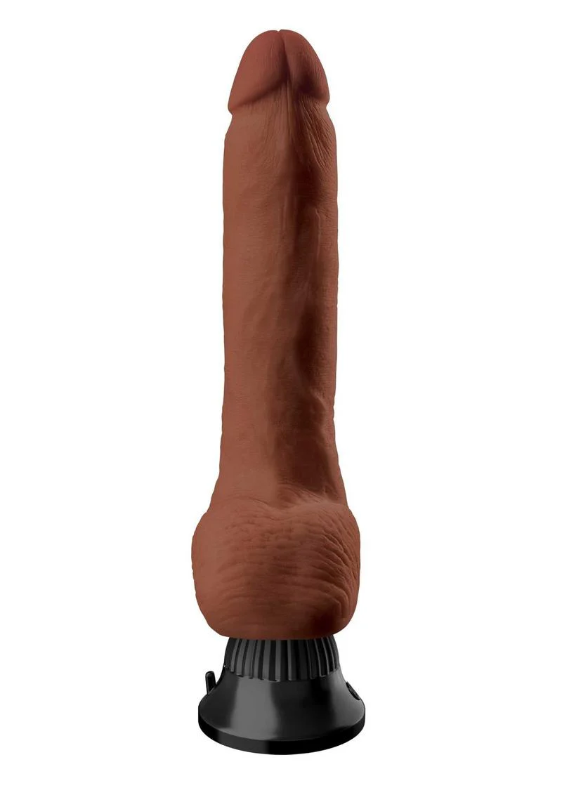 Real Feel Deluxe No. 5 Wallbanger Vibrating Dildo with Balls - Image 4