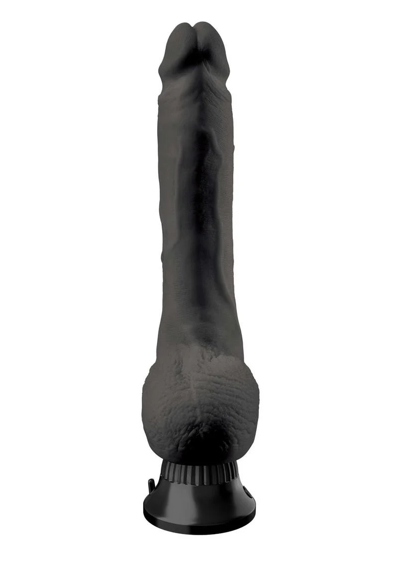 Real Feel Deluxe No. 7 Wallbanger Vibrating Dildo with Balls - Image 4