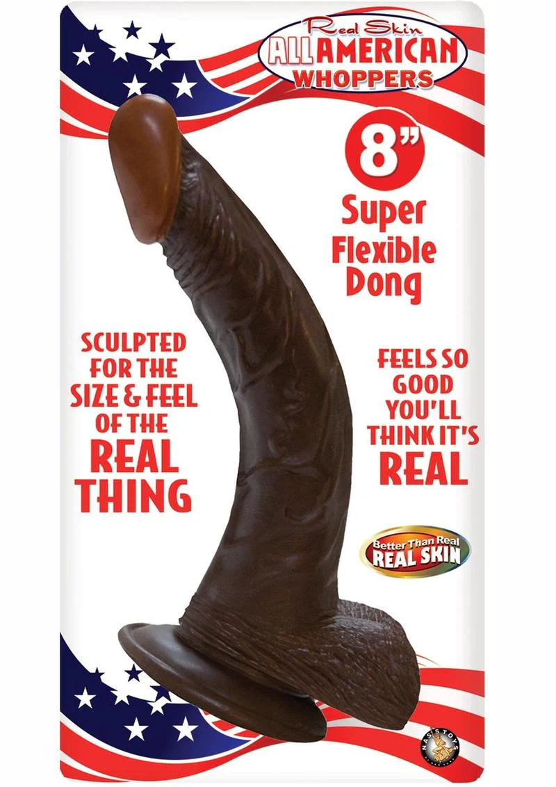 Real Skin All American Afro American Whoppers Dildo with Balls - Image 2