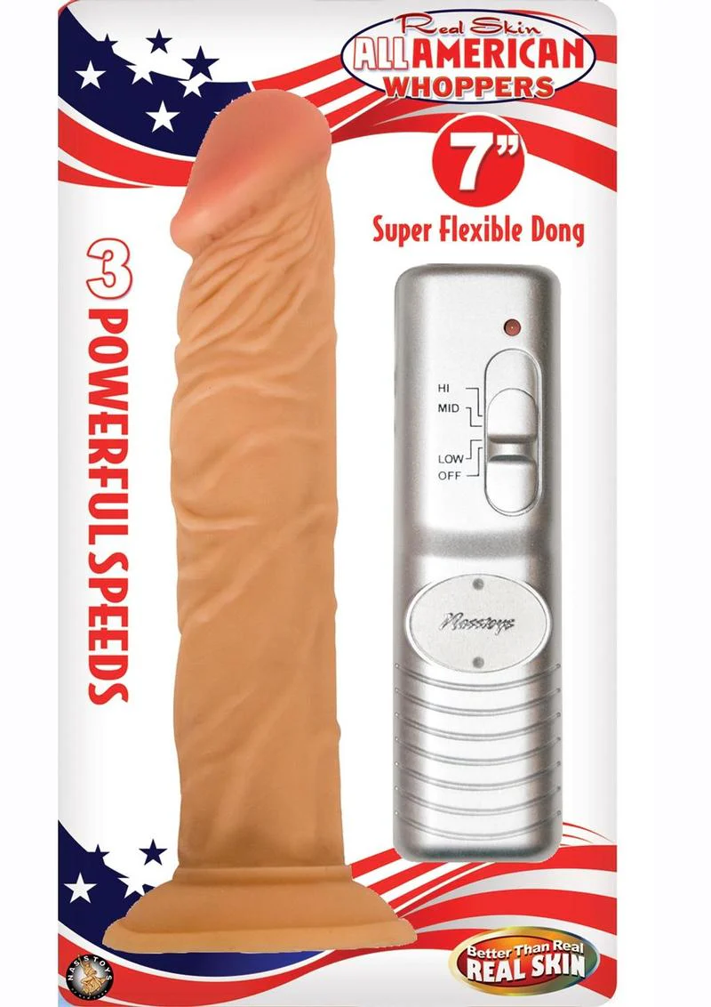 Real Skin All American Whoppers Vibrating Dildo - Image 5