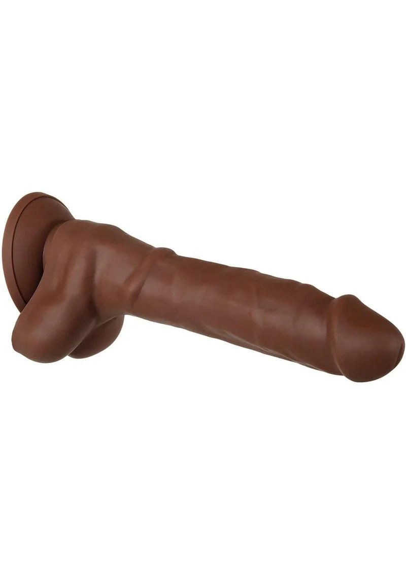 Real Supple Poseable Silicone Dildo with Balls - Image 7