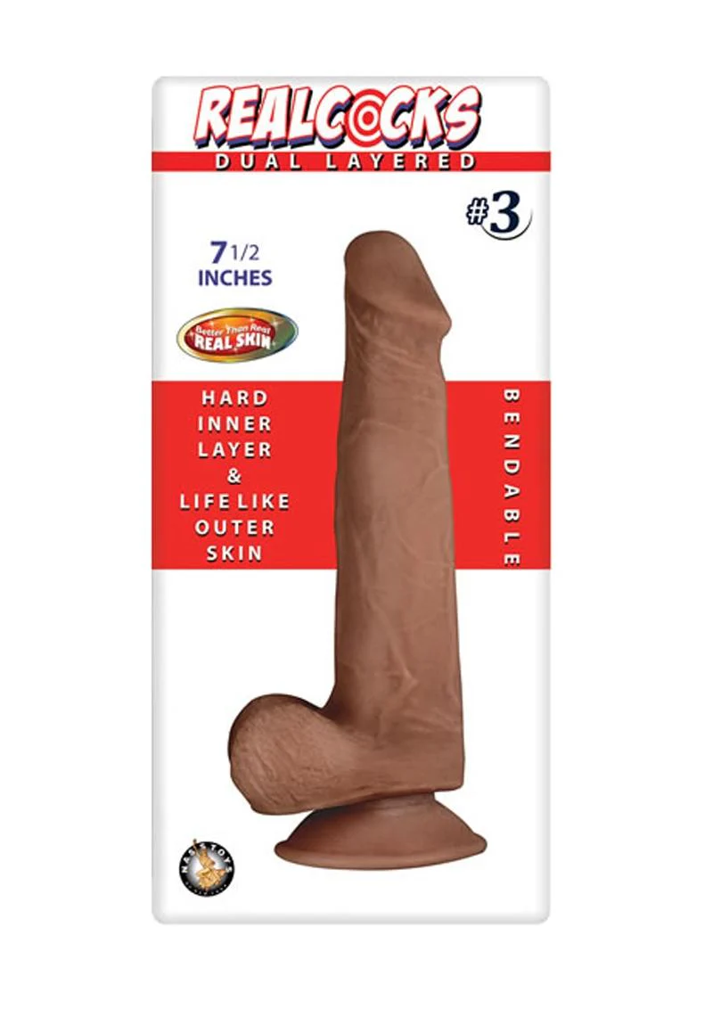 Realcocks Dual Layered #3 Bendable Dildo - Image 4