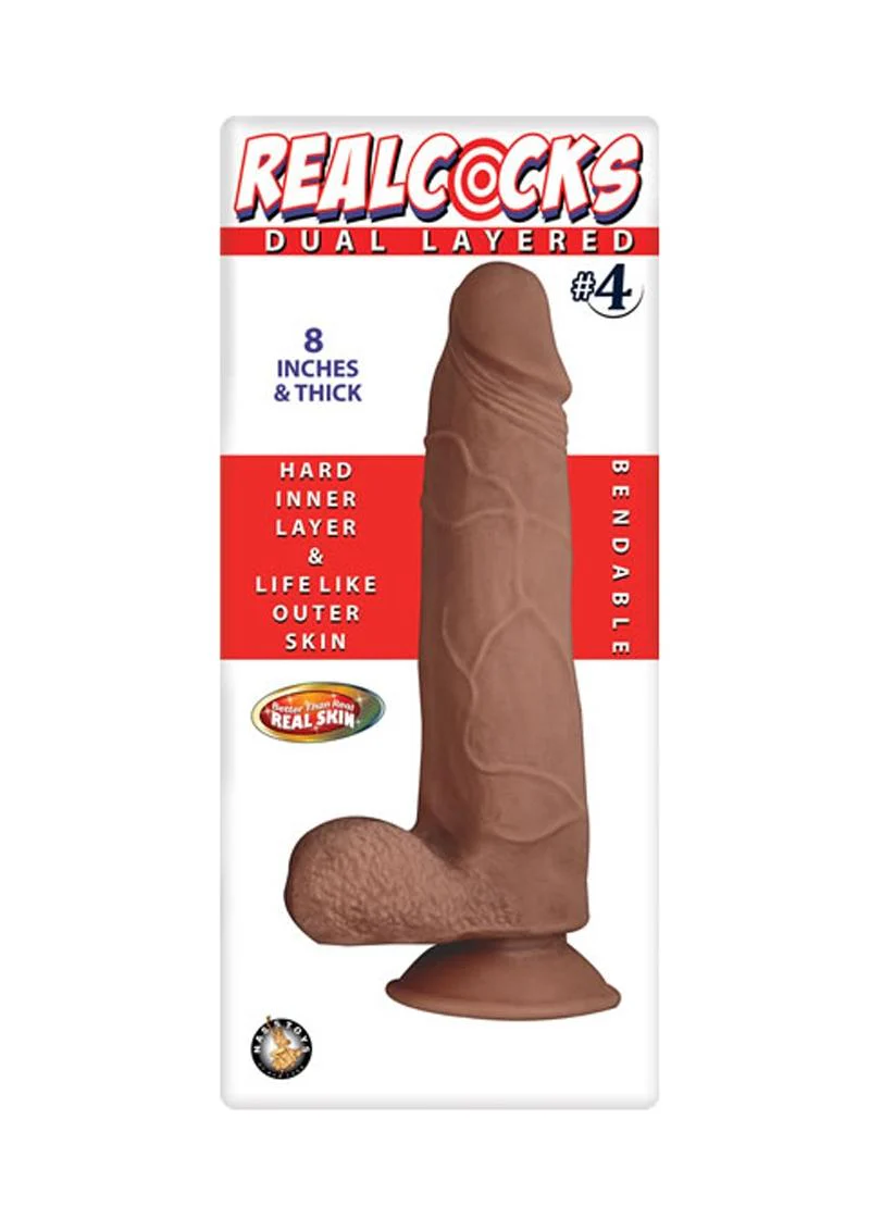 Realcocks Dual Layered #4 Bendable Thick Dildo - Image 4