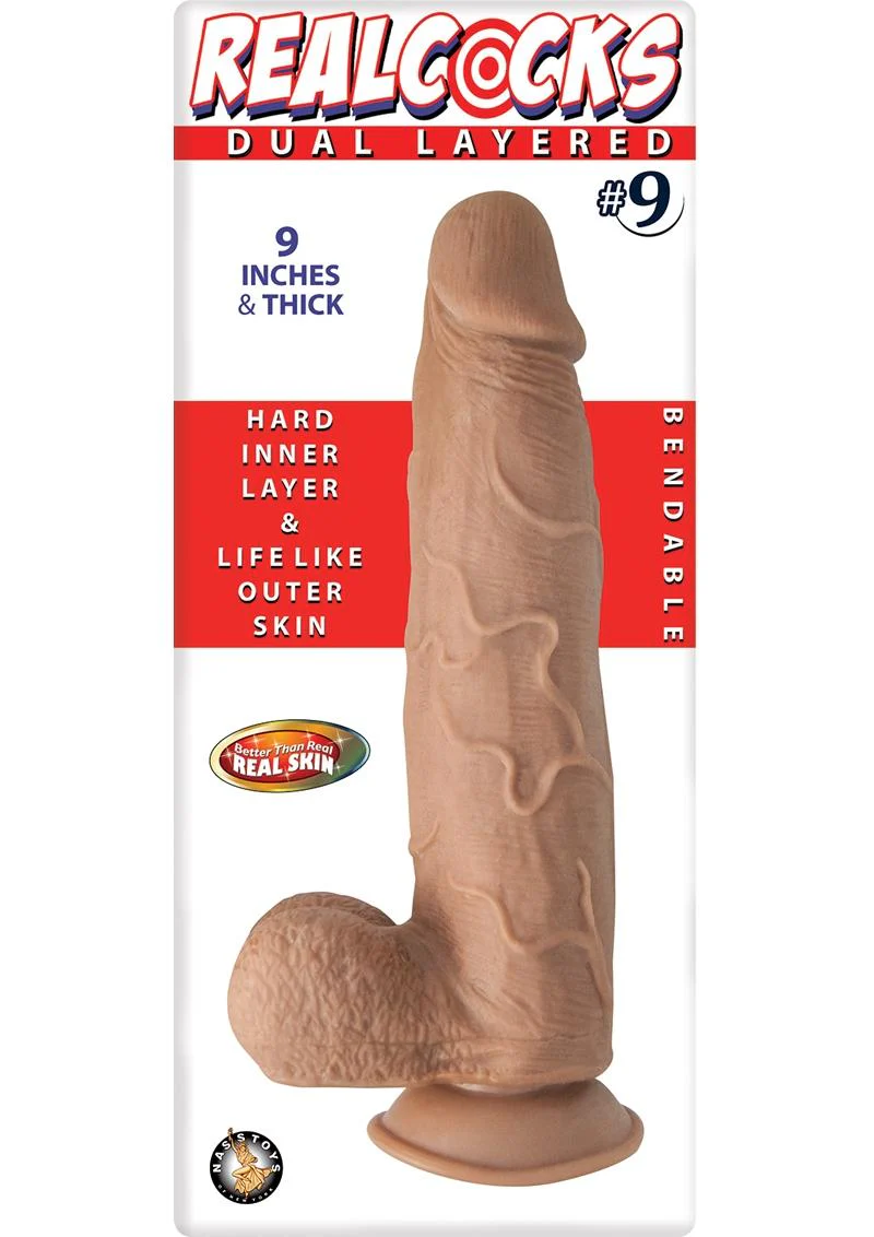 Realcocks Dual Layered #9 Bendable Thick Dildo - Image 4