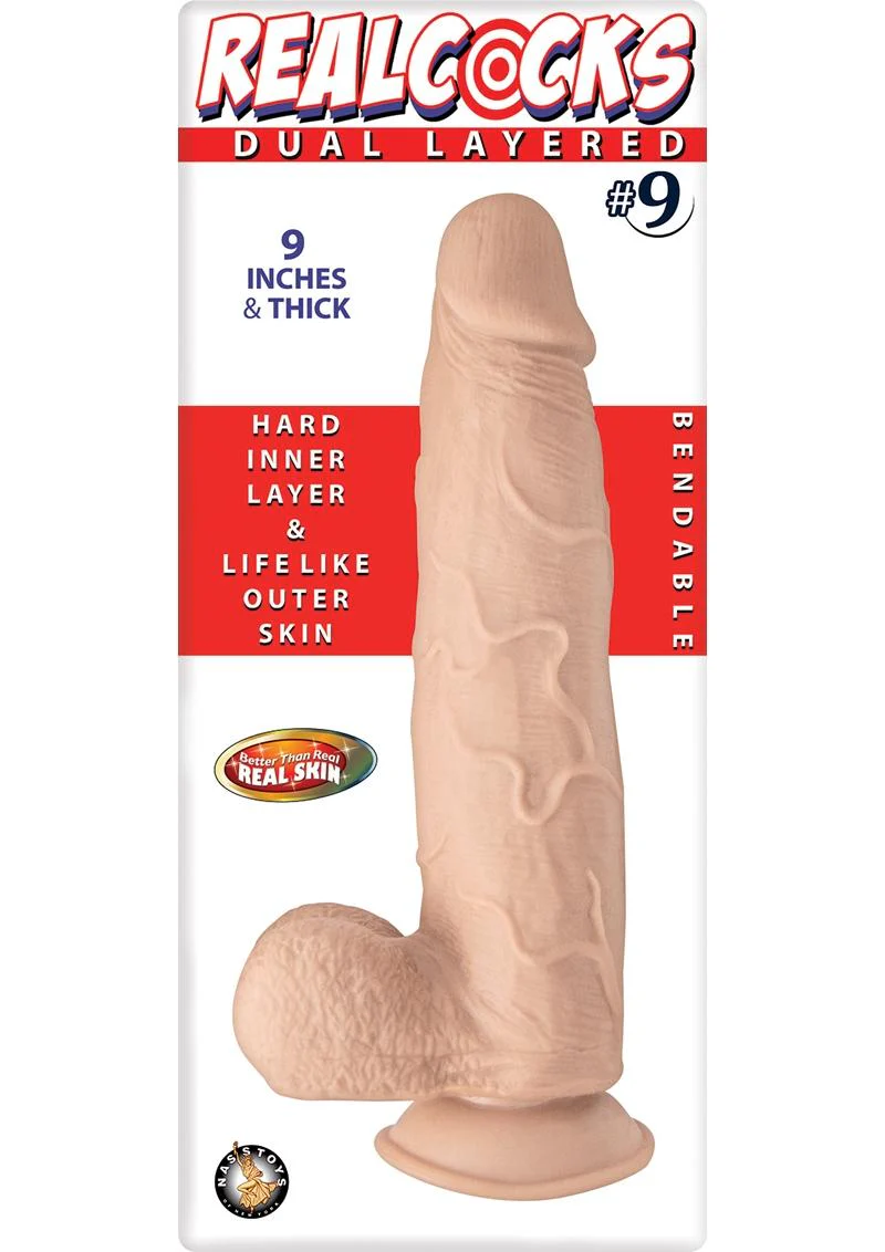 Realcocks Dual Layered #9 Bendable Thick Dildo - Image 6