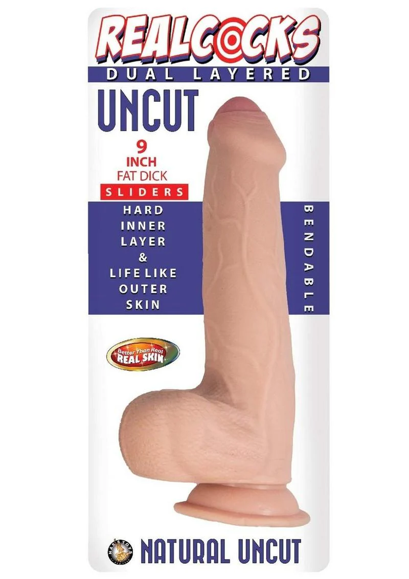 Realcocks Dual Layered Uncut Slider Fat Dick Dildo - Image 5
