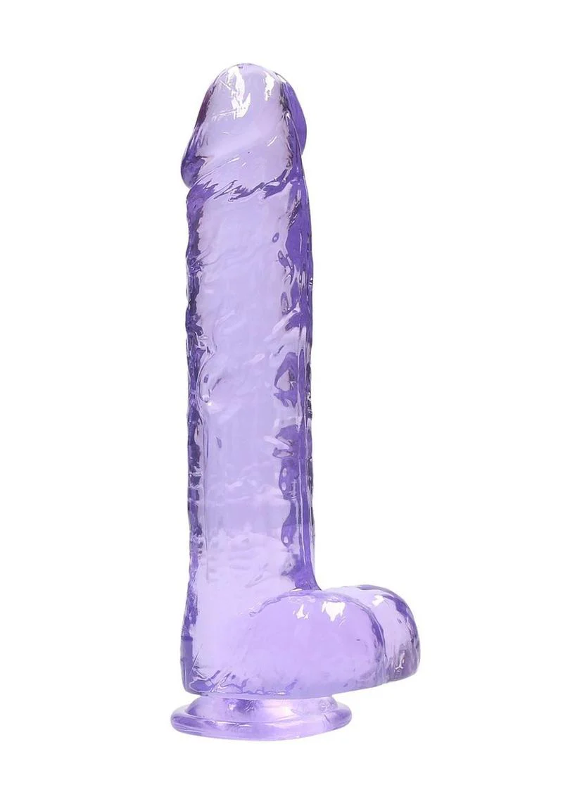 Realrock Crystal Clear Dildo with Balls