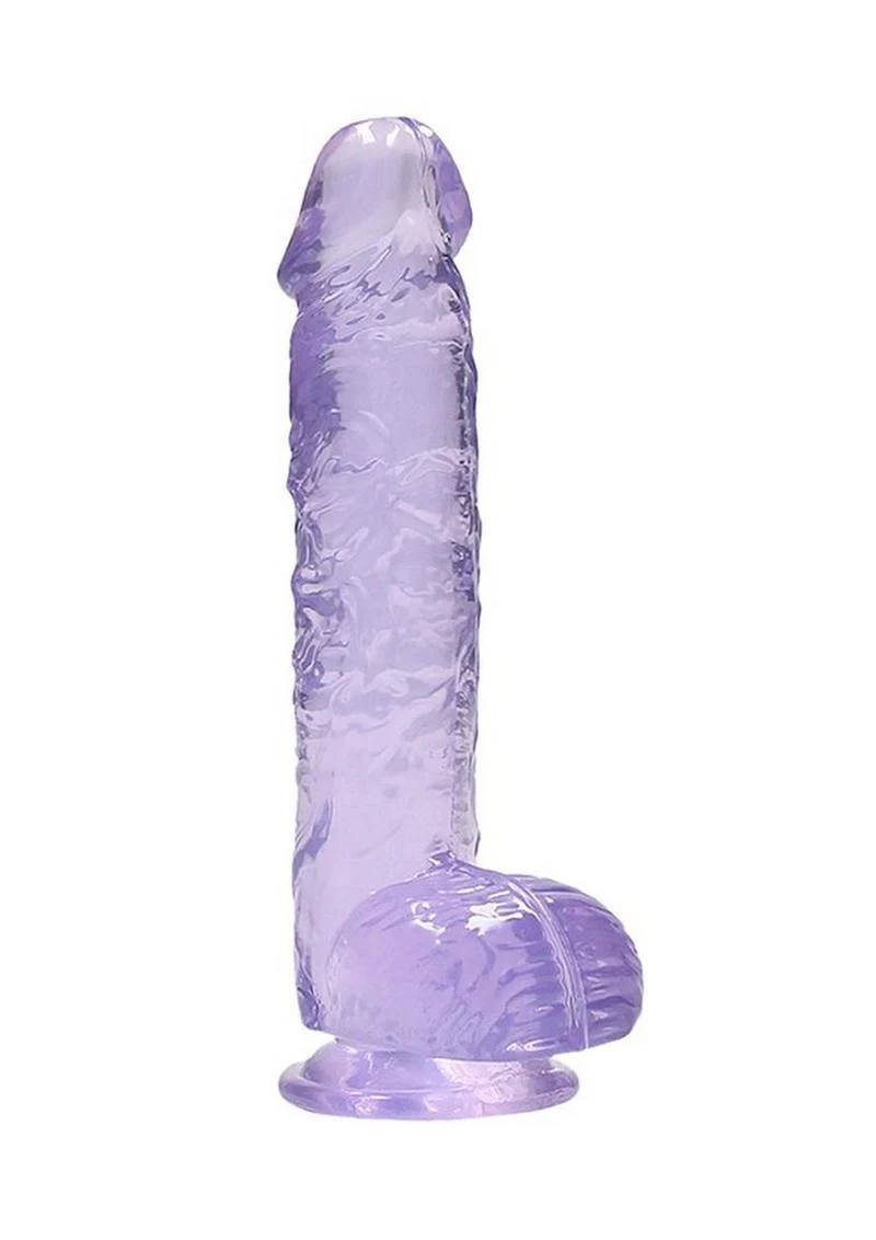 Realrock Crystal Clear Dildo with Balls - Image 10