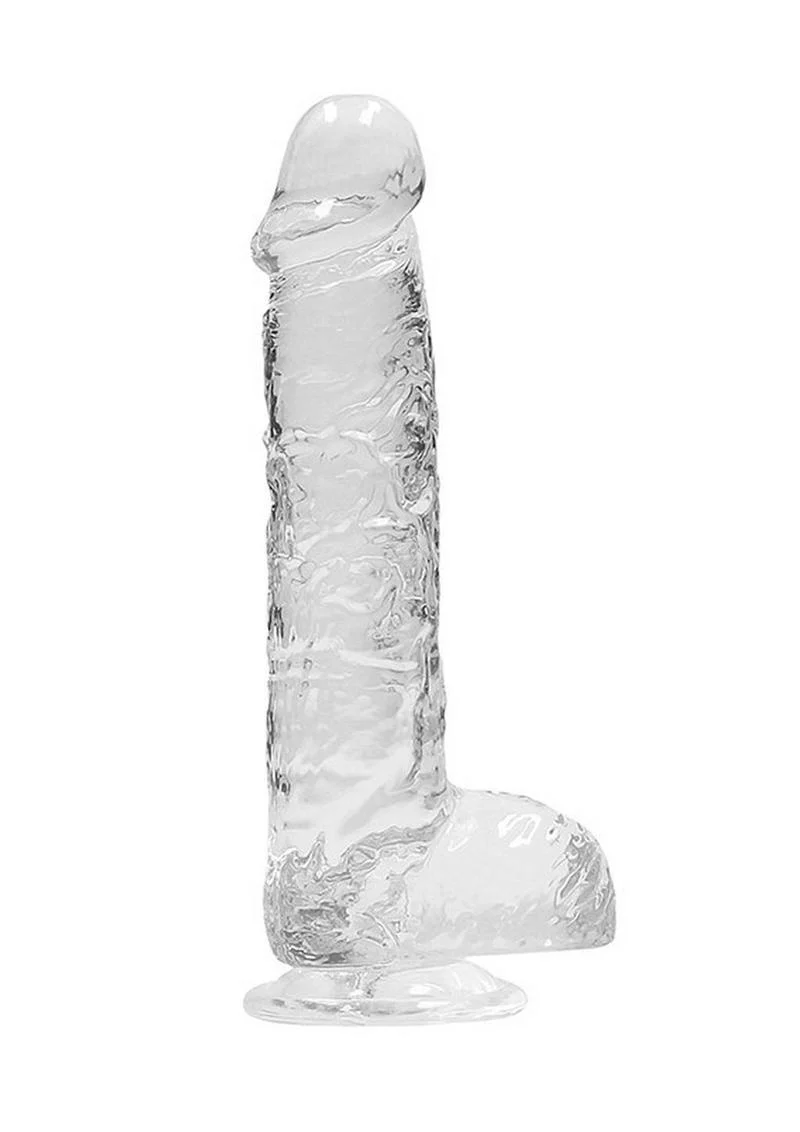 Realrock Crystal Clear Dildo with Balls - Image 12