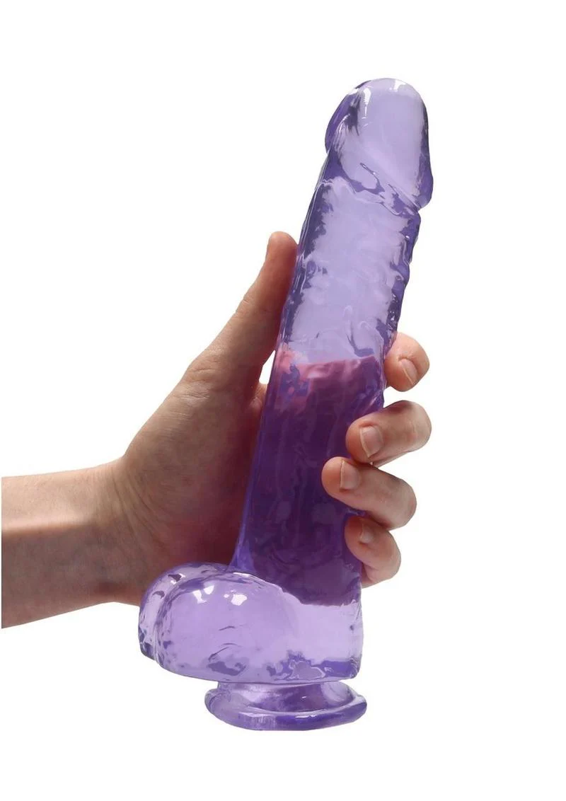 Realrock Crystal Clear Dildo with Balls - Image 15