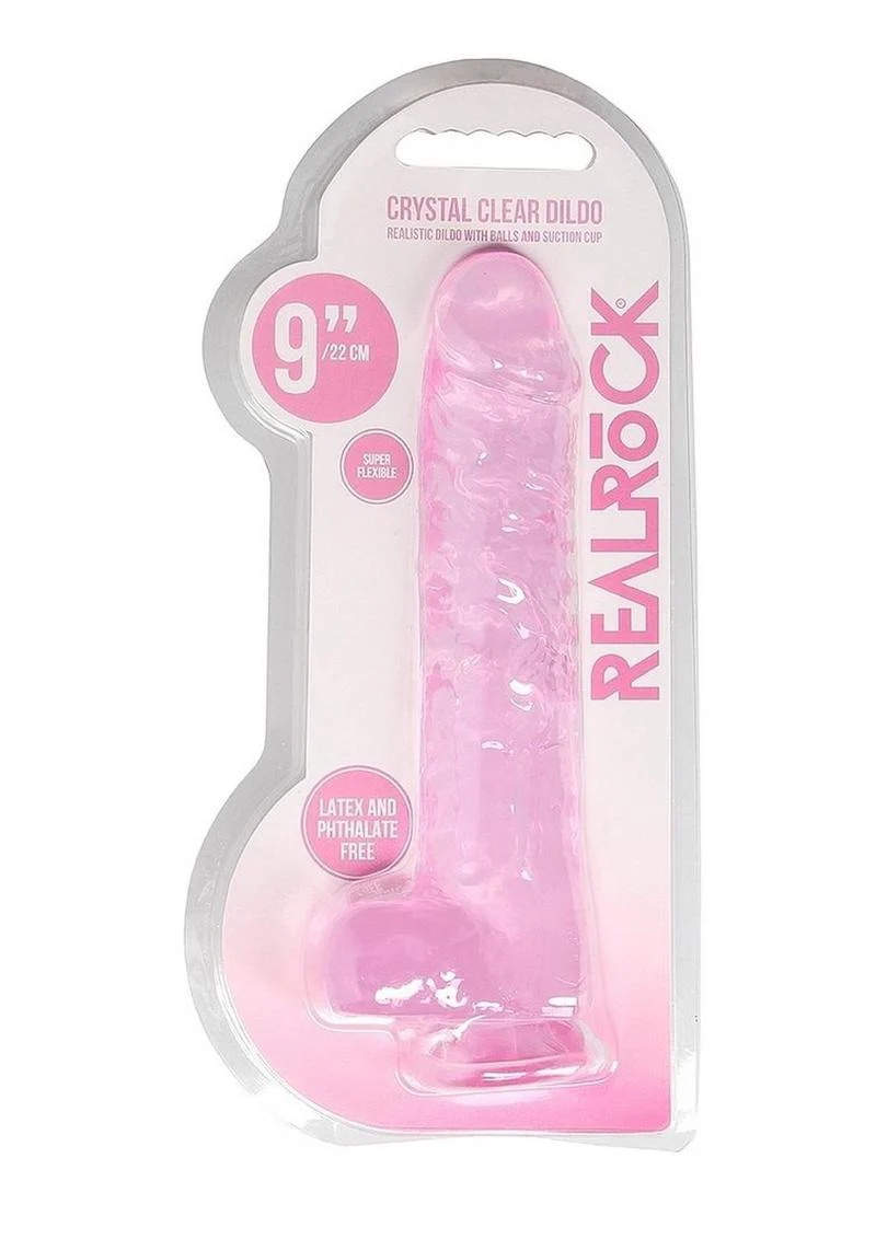 Realrock Crystal Clear Dildo with Balls - Image 16