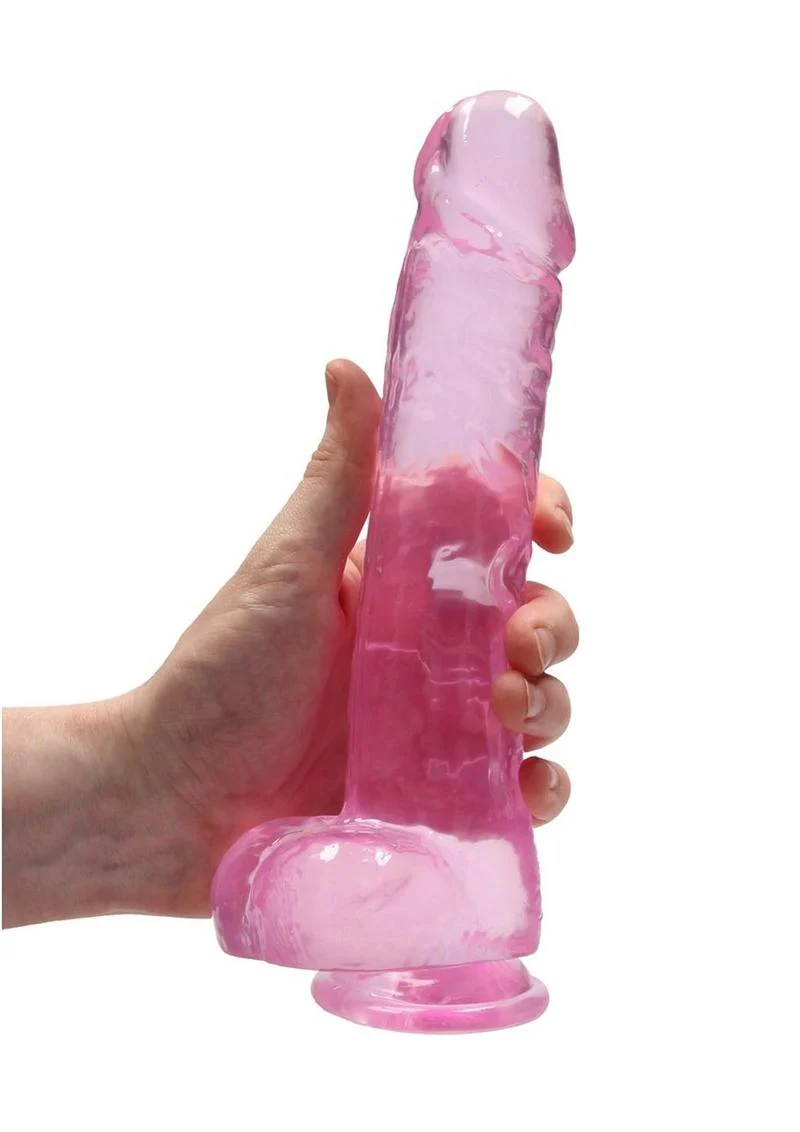 Realrock Crystal Clear Dildo with Balls - Image 18