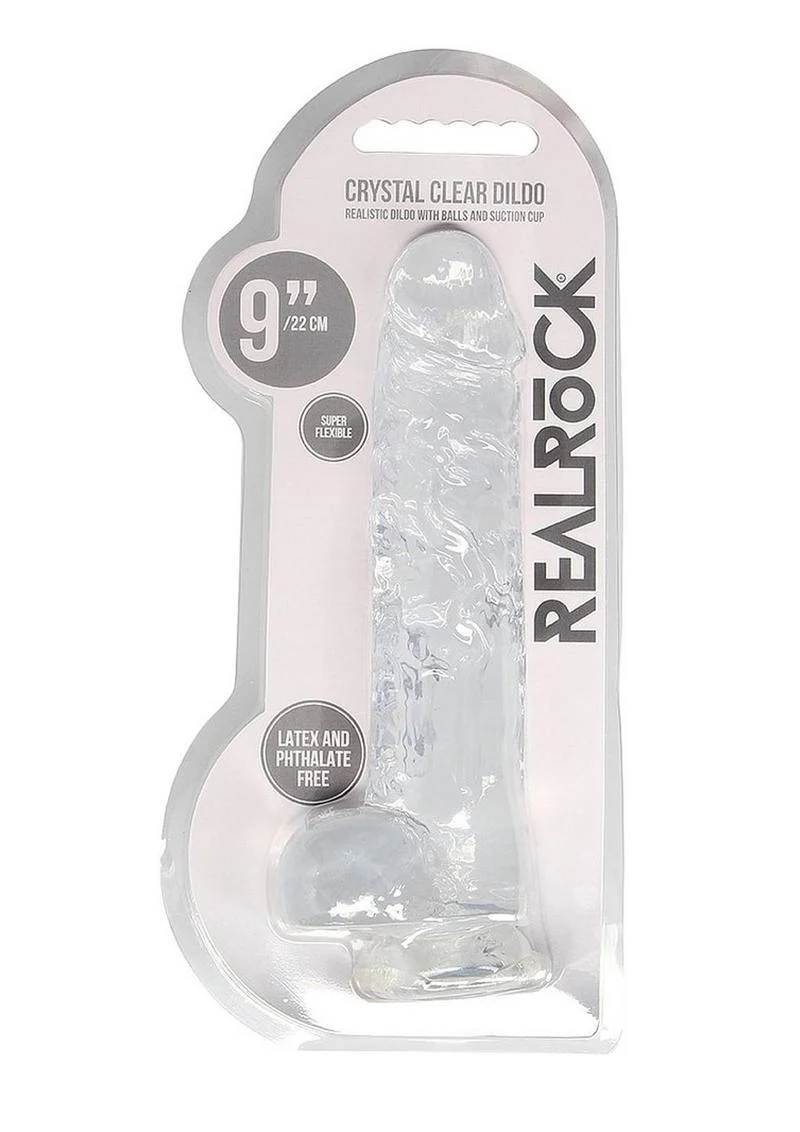 Realrock Crystal Clear Dildo with Balls - Image 19