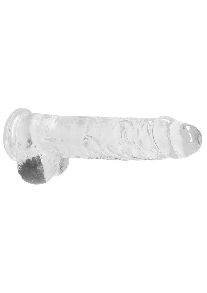 Realrock Crystal Clear Dildo with Balls - Image 20