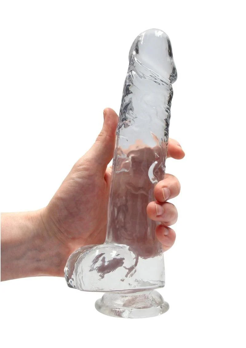 Realrock Crystal Clear Dildo with Balls - Image 21