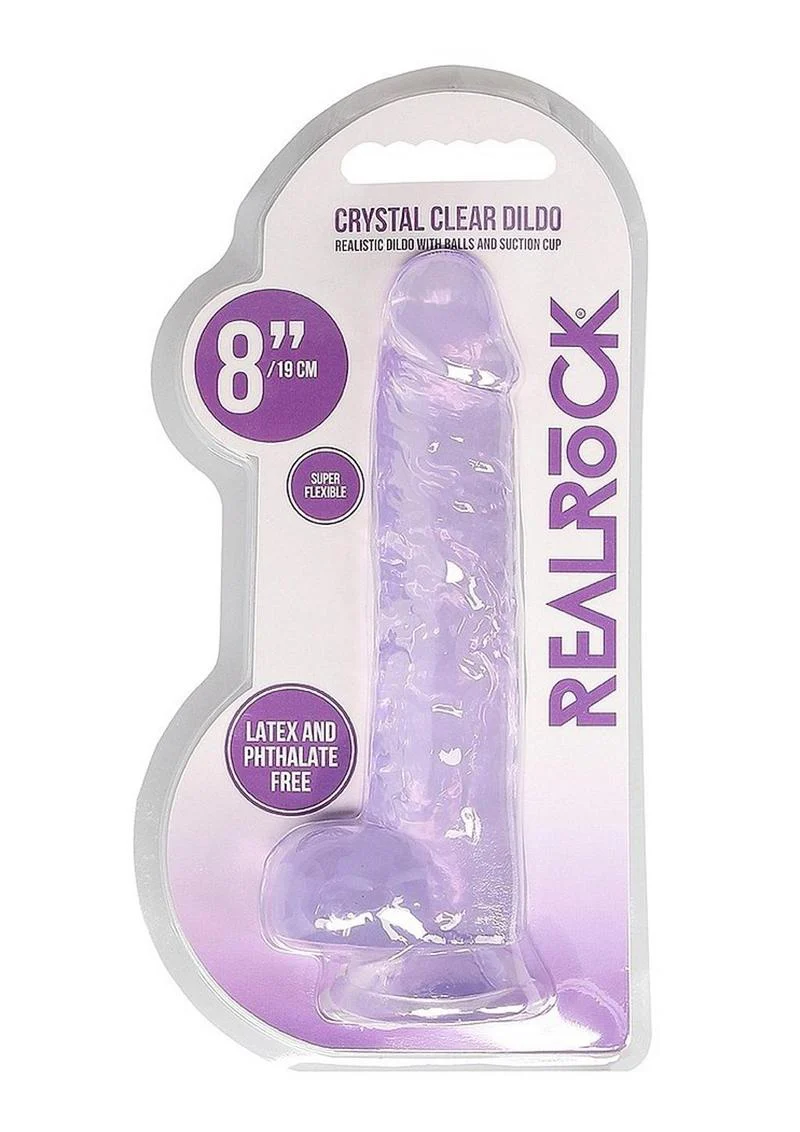 Realrock Crystal Clear Dildo with Balls - Image 22