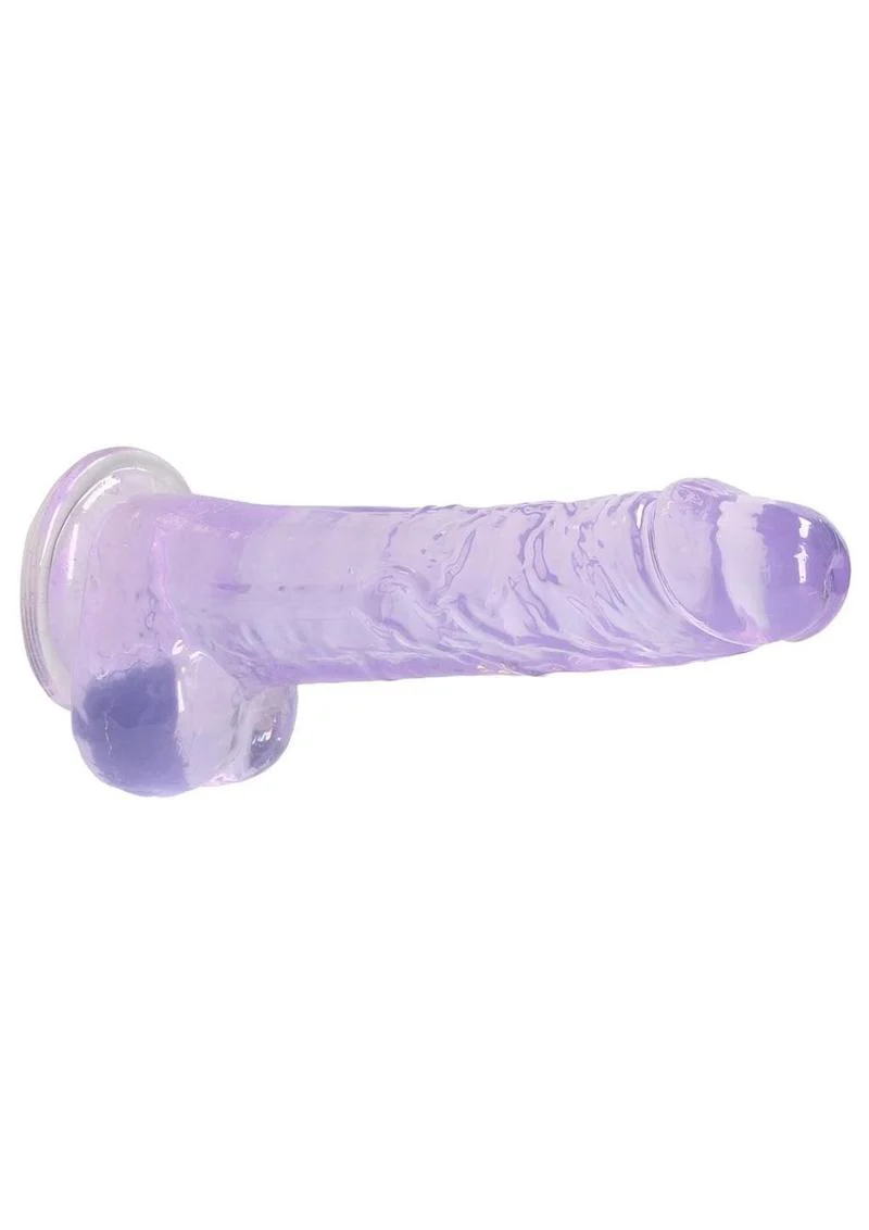 Realrock Crystal Clear Dildo with Balls - Image 23