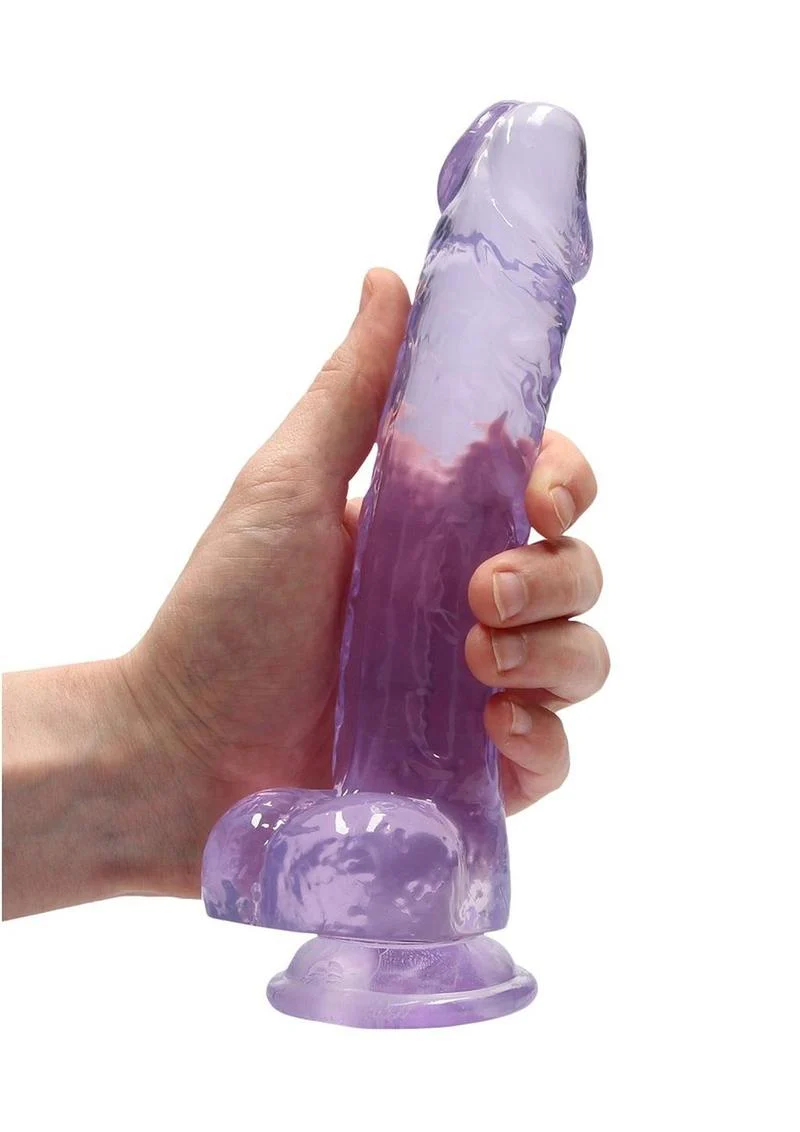 Realrock Crystal Clear Dildo with Balls - Image 24