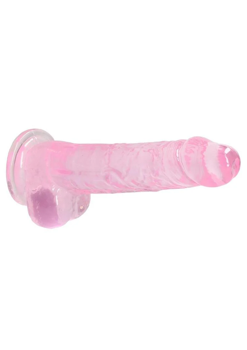 Realrock Crystal Clear Dildo with Balls - Image 26