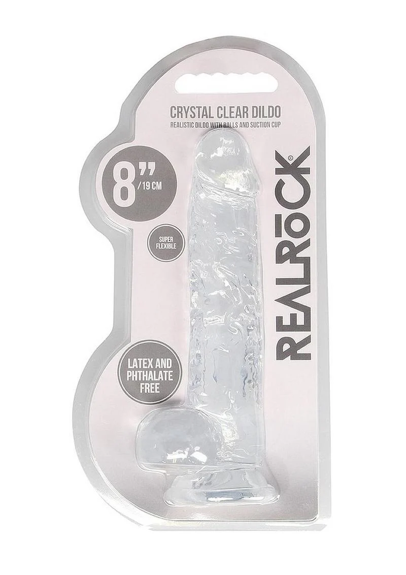 Realrock Crystal Clear Dildo with Balls - Image 28
