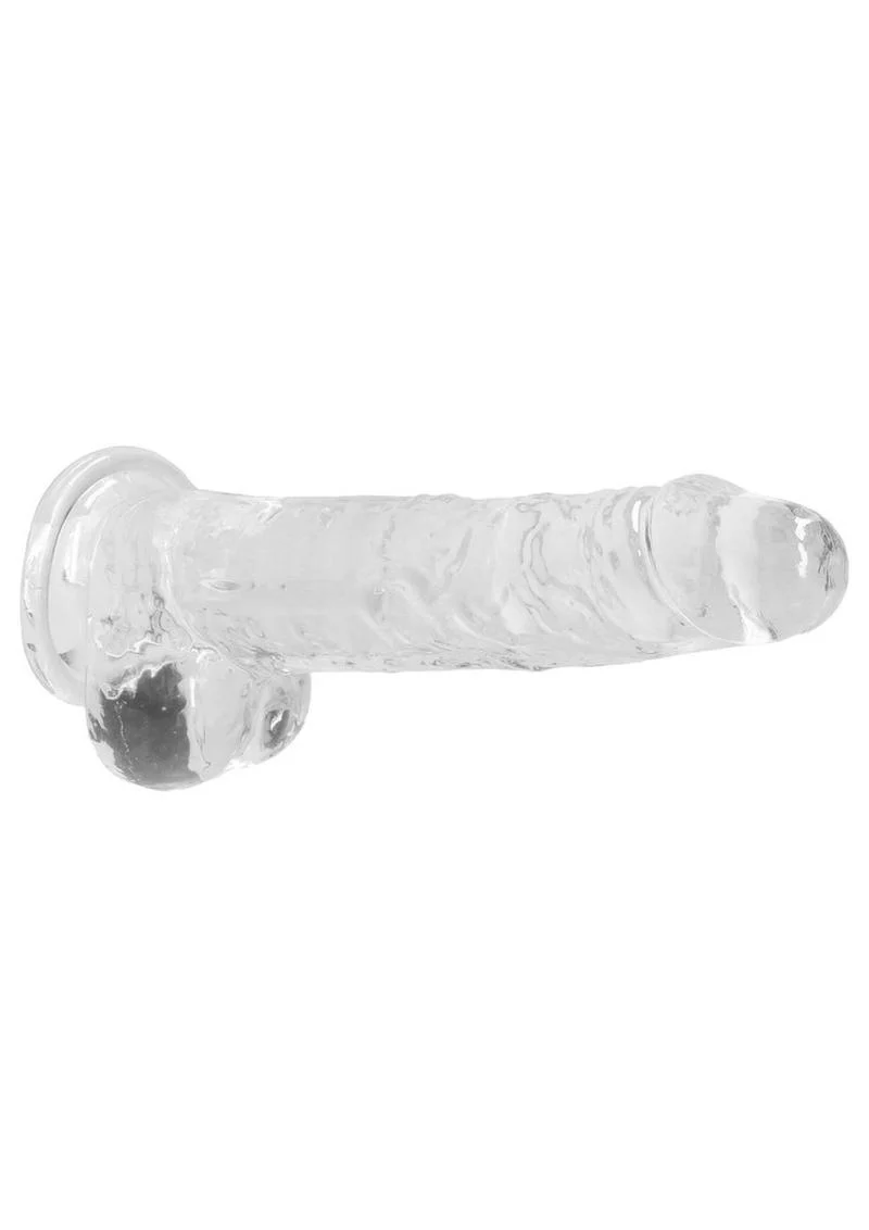 Realrock Crystal Clear Dildo with Balls - Image 29