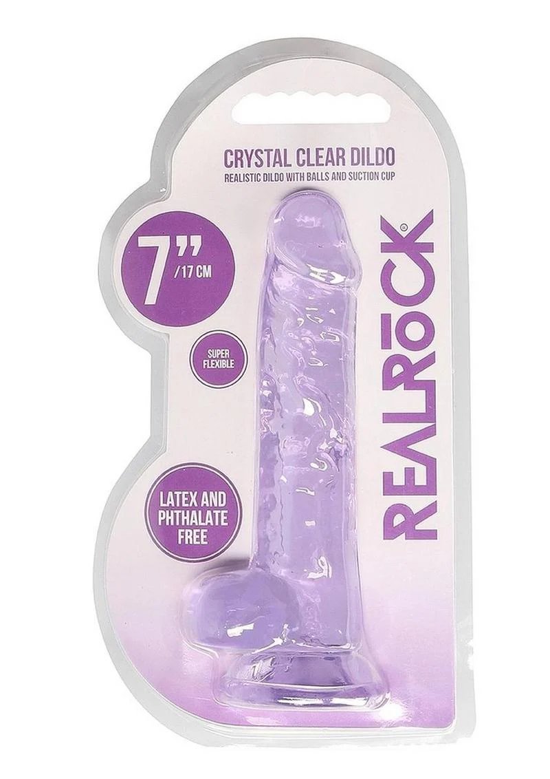 Realrock Crystal Clear Dildo with Balls - Image 31