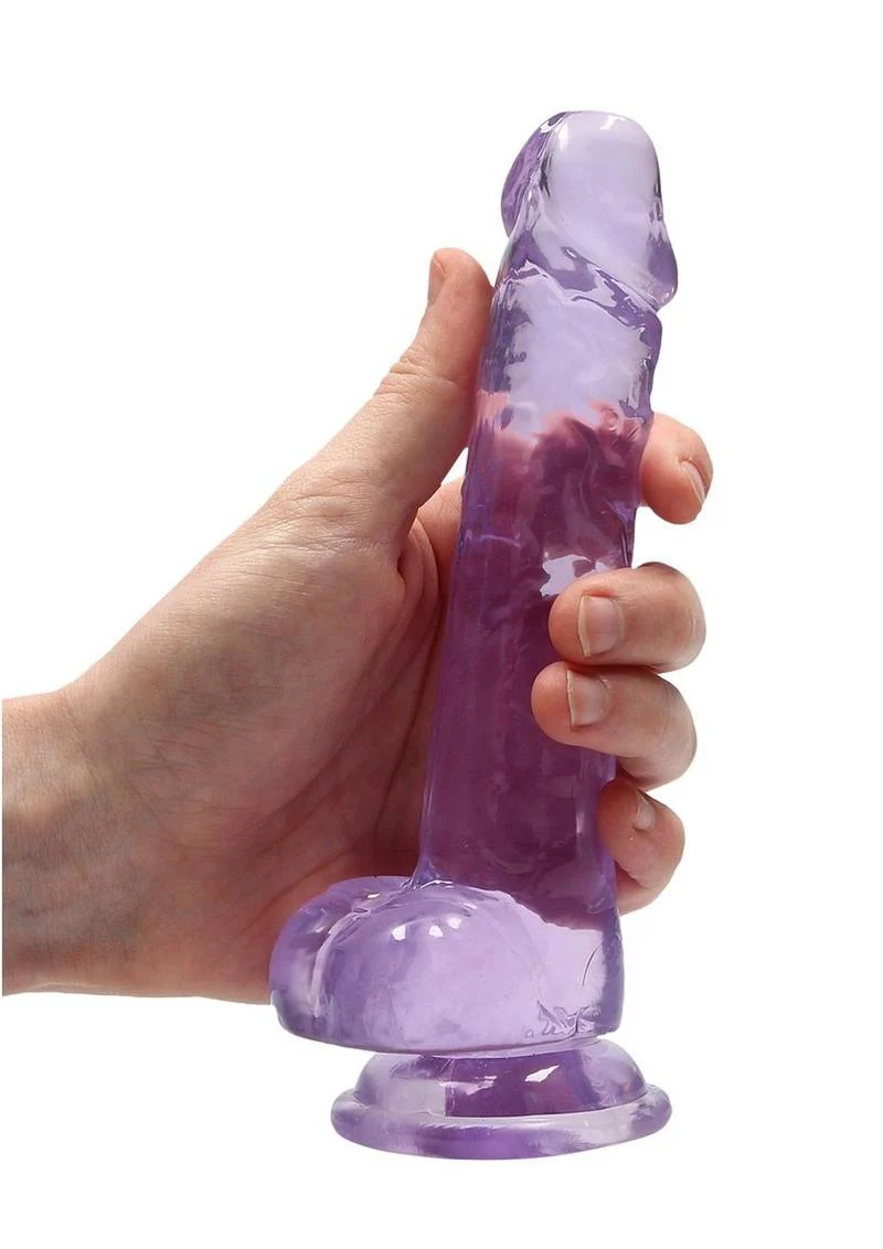 Realrock Crystal Clear Dildo with Balls - Image 33