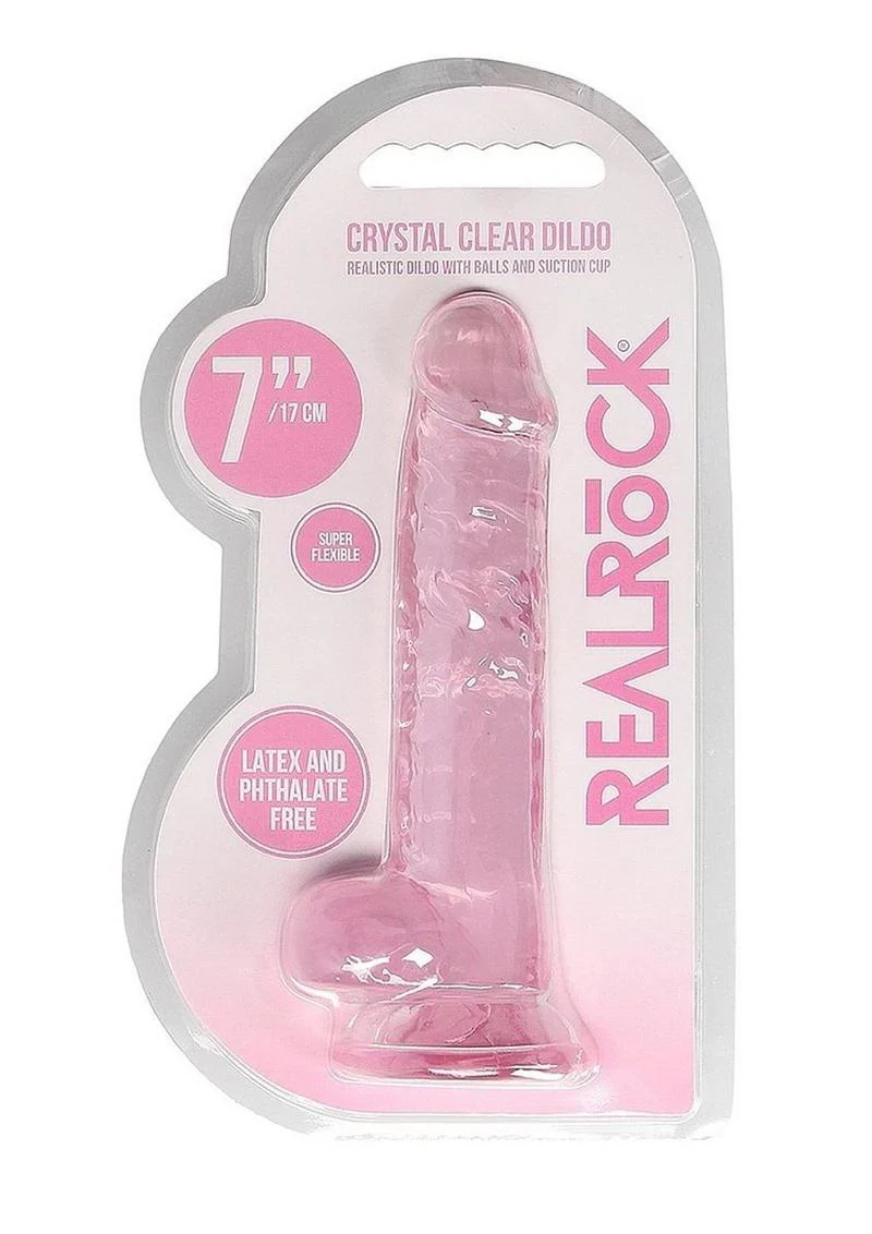Realrock Crystal Clear Dildo with Balls - Image 34