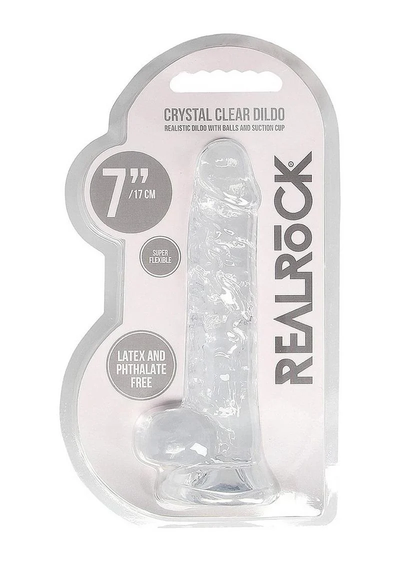 Realrock Crystal Clear Dildo with Balls - Image 37