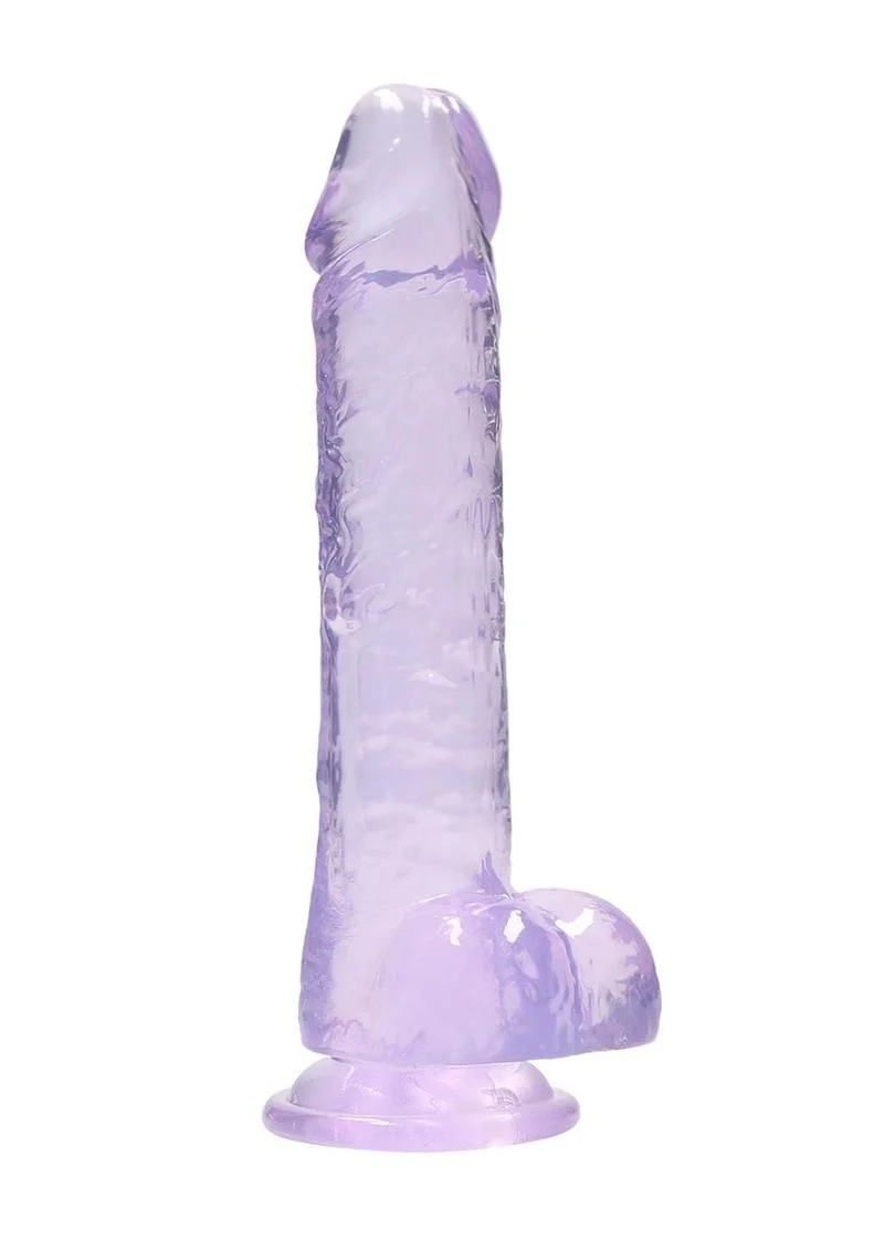 Realrock Crystal Clear Dildo with Balls - Image 4