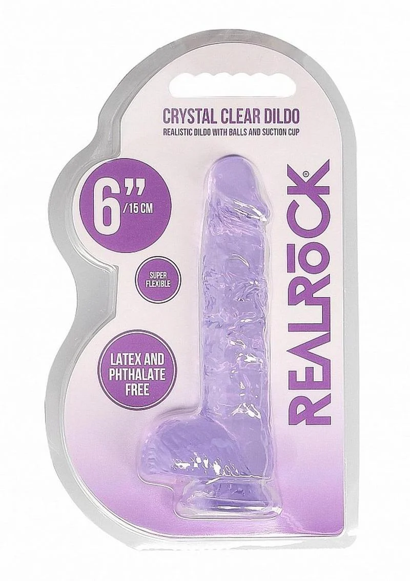 Realrock Crystal Clear Dildo with Balls - Image 40
