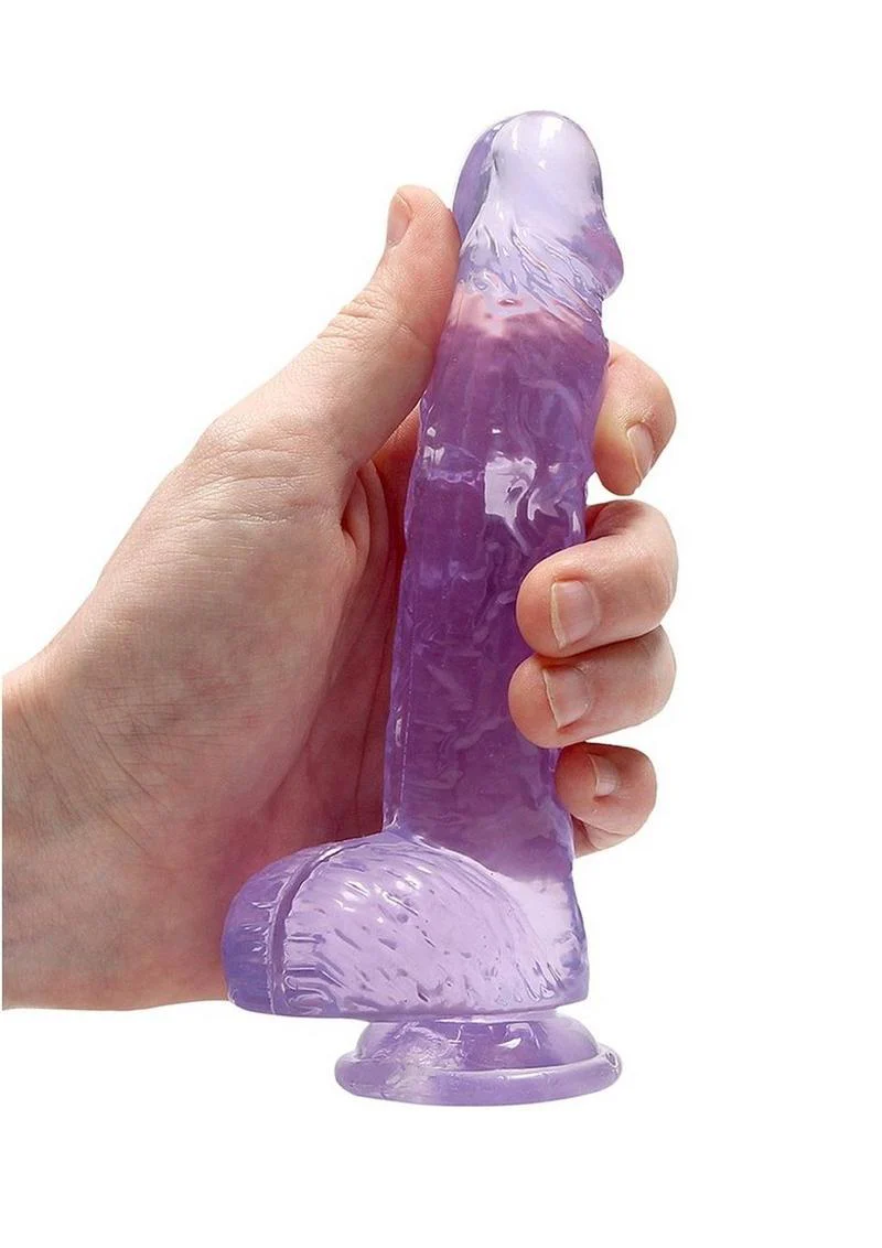 Realrock Crystal Clear Dildo with Balls - Image 42