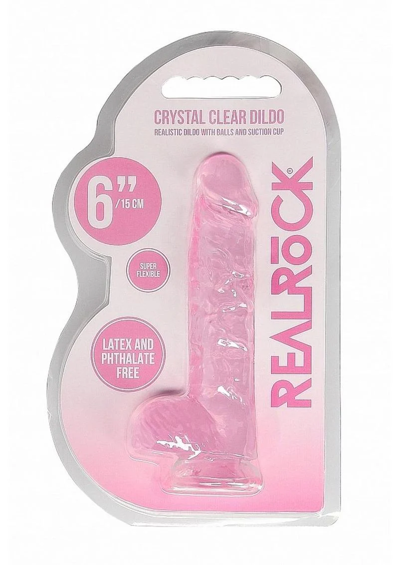 Realrock Crystal Clear Dildo with Balls - Image 43