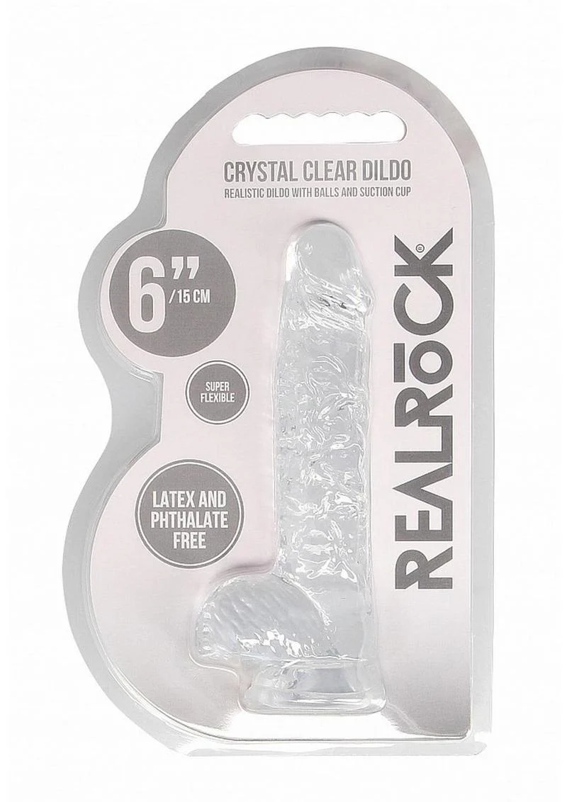 Realrock Crystal Clear Dildo with Balls - Image 46