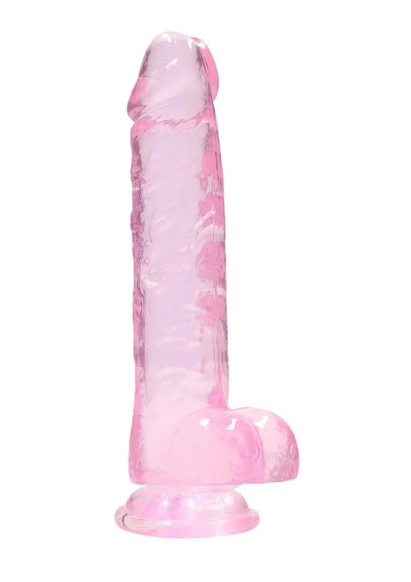 Realrock Crystal Clear Dildo with Balls - Image 5