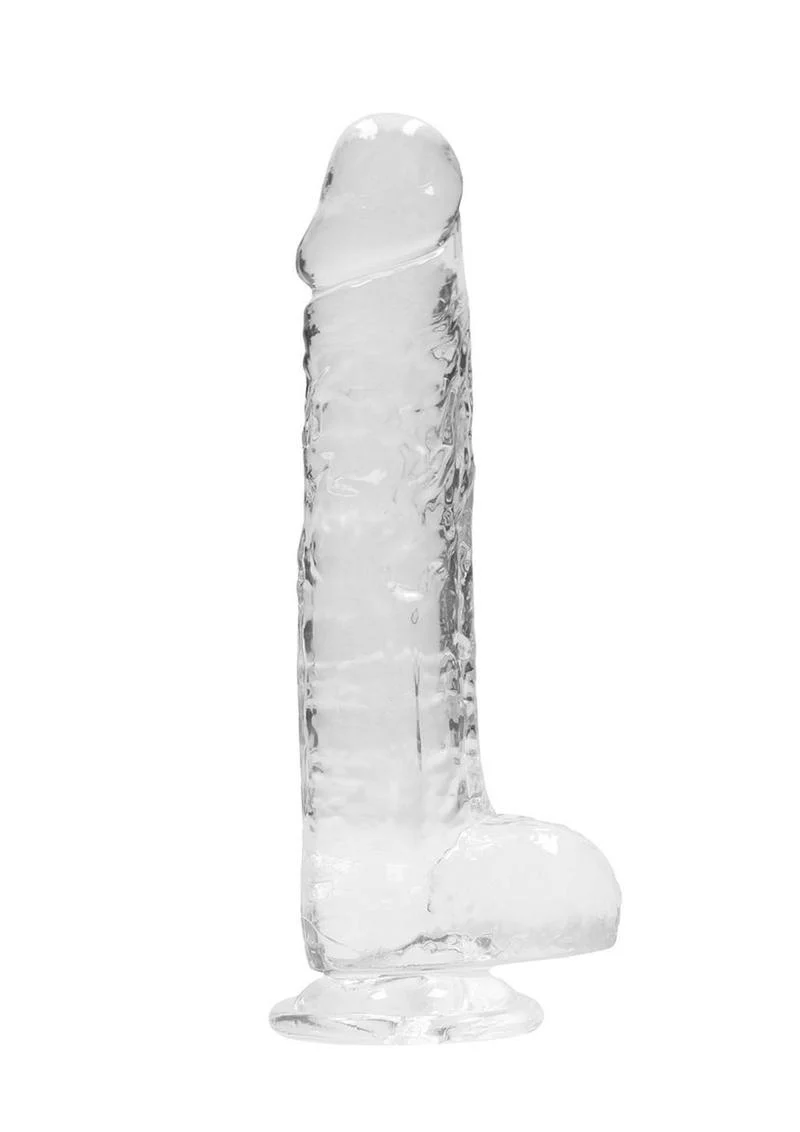 Realrock Crystal Clear Dildo with Balls - Image 6