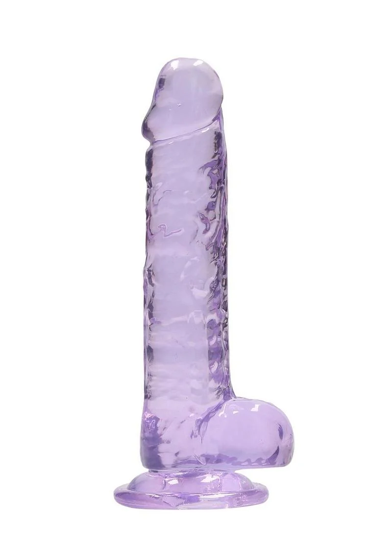 Realrock Crystal Clear Dildo with Balls - Image 7