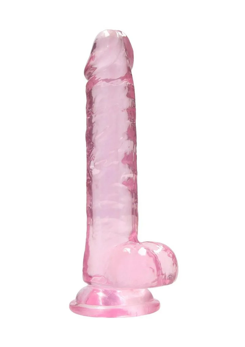 Realrock Crystal Clear Dildo with Balls - Image 8